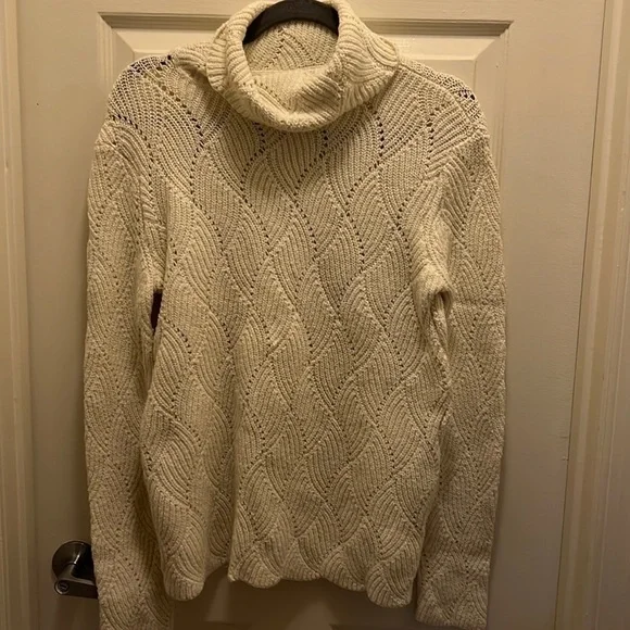 Sundance Champlain Ivory turtleneck sweater! GUC. Size M - Picture 1 of 6